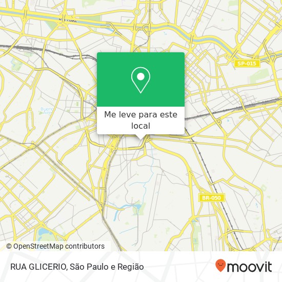 RUA GLICERIO mapa