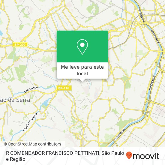 R COMENDADOR FRANCISCO PETTINATI mapa