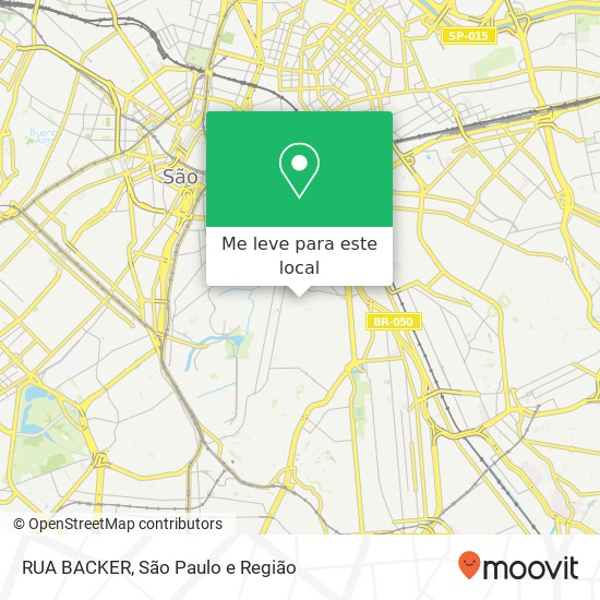 RUA BACKER mapa