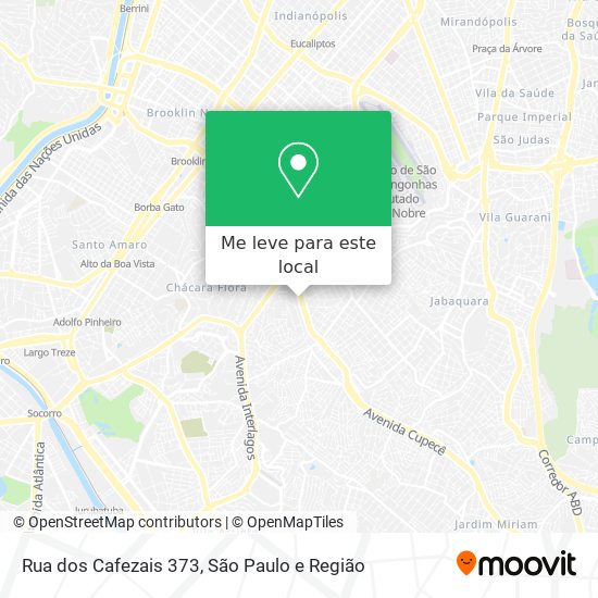 Rua dos Cafezais 373 mapa