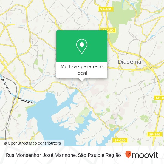 Rua Monsenhor José Marinone mapa