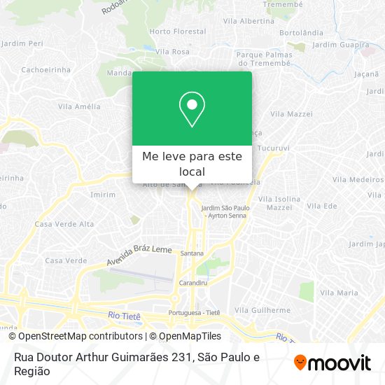 Rua Doutor Arthur Guimarães 231 mapa