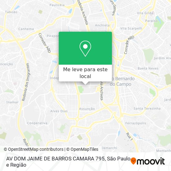 AV DOM JAIME DE BARROS CAMARA 795 mapa