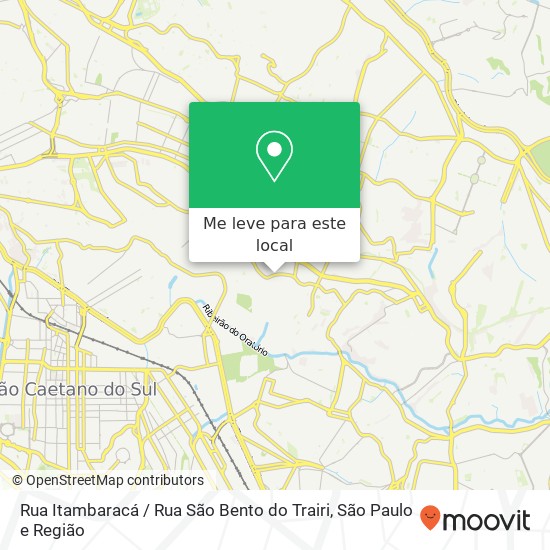 Rua Itambaracá / Rua São Bento do Trairi mapa