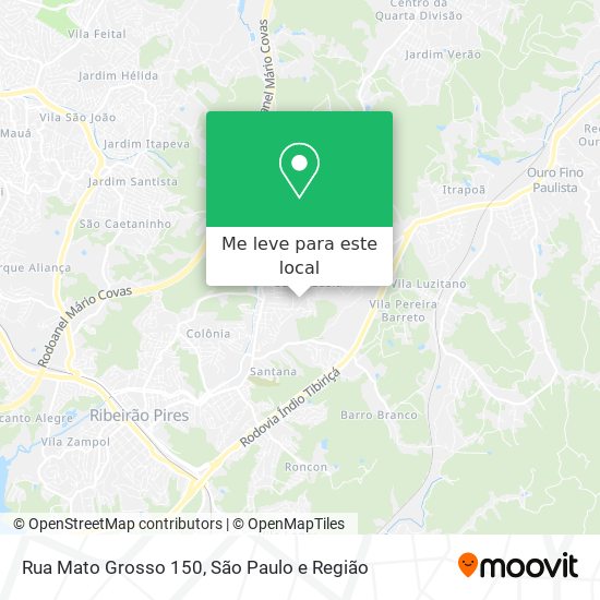 Rua Mato Grosso 150 mapa