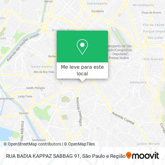 RUA BADIA KAPPAZ SABBAG 91 mapa