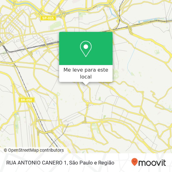 RUA ANTONIO CANERO 1 mapa