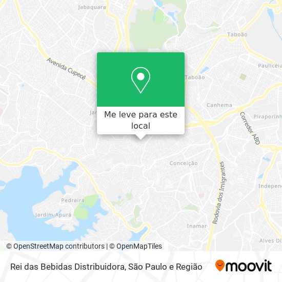 Rei das Bebidas Distribuidora mapa