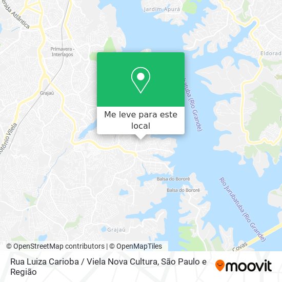 Rua Luiza Carioba / Viela Nova Cultura mapa