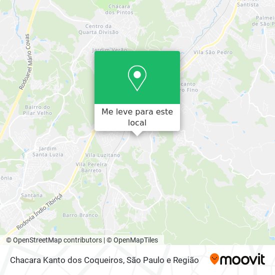 Chacara Kanto dos Coqueiros mapa