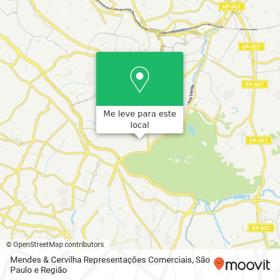 Mendes & Cervilha Representações Comerciais mapa