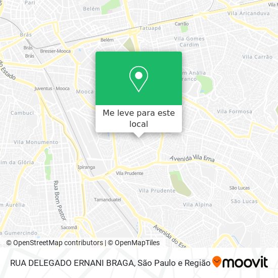 RUA DELEGADO ERNANI BRAGA mapa