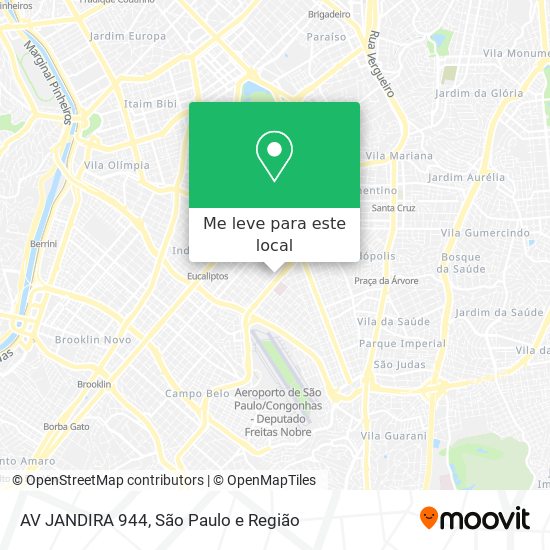 AV JANDIRA 944 mapa
