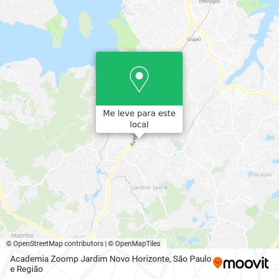 Academia Zoomp Jardim Novo Horizonte mapa