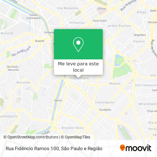 Rua Fidêncio Ramos 100 mapa