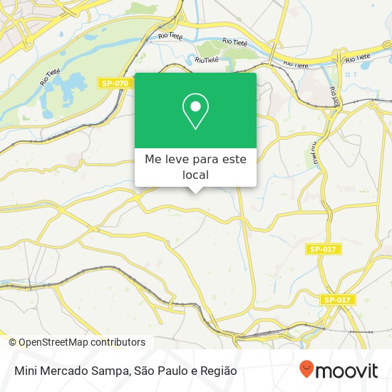 Mini Mercado Sampa mapa