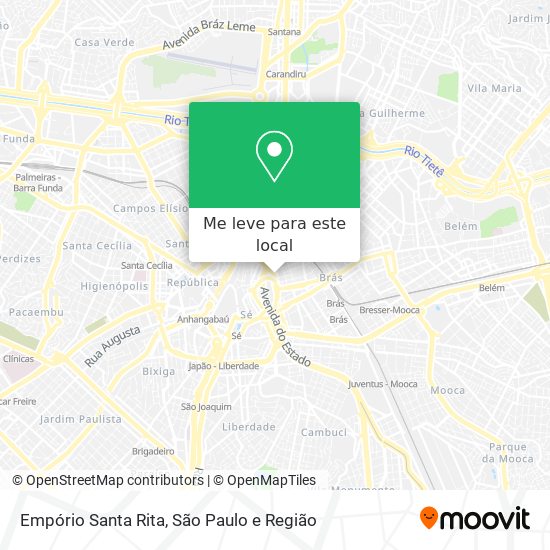 Empório Santa Rita mapa