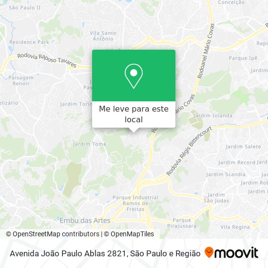 Avenida João Paulo Ablas 2821 mapa