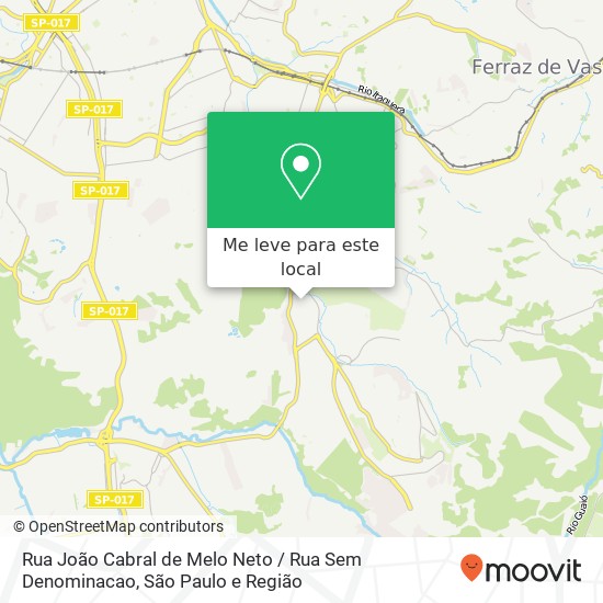 Rua João Cabral de Melo Neto / Rua Sem Denominacao mapa