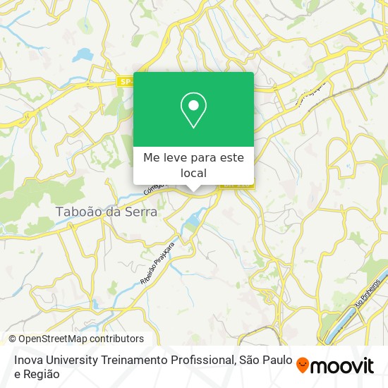 Inova University Treinamento Profissional mapa