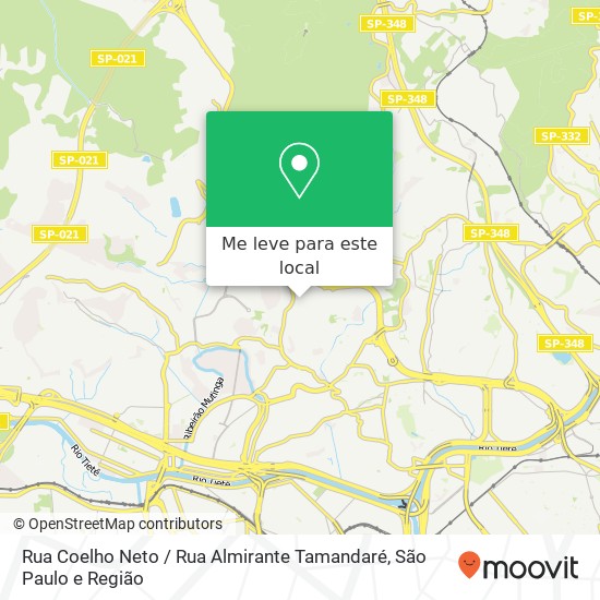 Rua Coelho Neto / Rua Almirante Tamandaré mapa