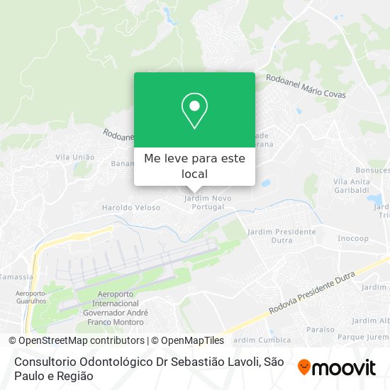 Consultorio Odontológico Dr Sebastião Lavoli mapa