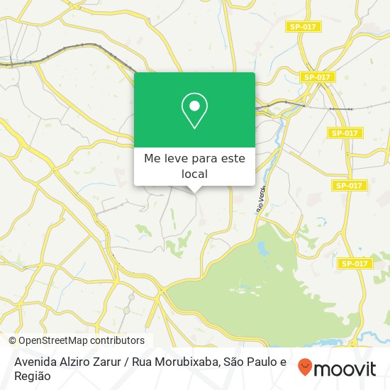 Avenida Alziro Zarur / Rua Morubixaba mapa