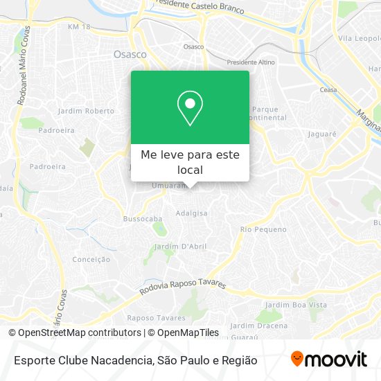 Esporte Clube Nacadencia mapa