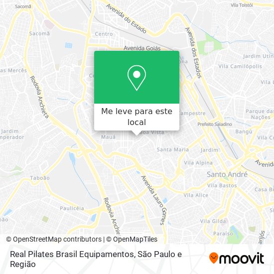Real Pilates Brasil Equipamentos mapa