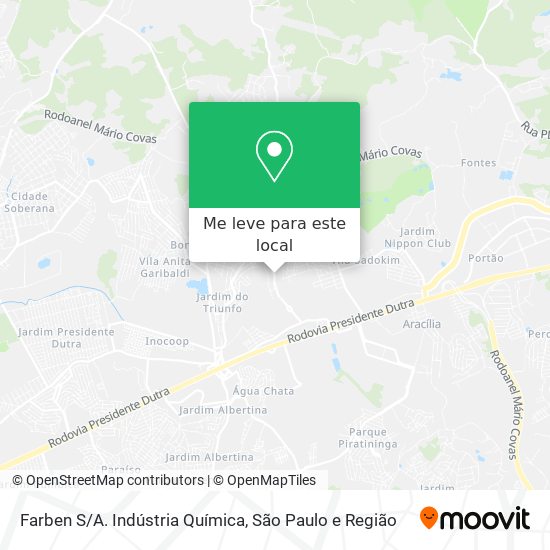Farben S/A. Indústria Química mapa