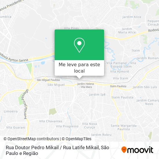 Rua Doutor Pedro Mikail / Rua Latife Mikail mapa