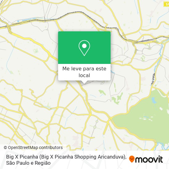 Big X Picanha (Big X Picanha Shopping Aricanduva) mapa