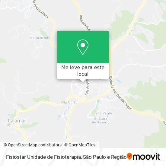 Fisiostar Unidade de Fisioterapia mapa
