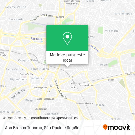 Asa Branca Turismo mapa