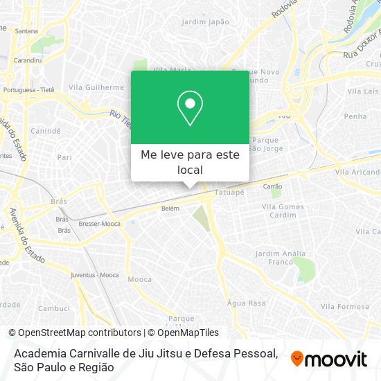 Academia Carnivalle de Jiu Jitsu e Defesa Pessoal mapa