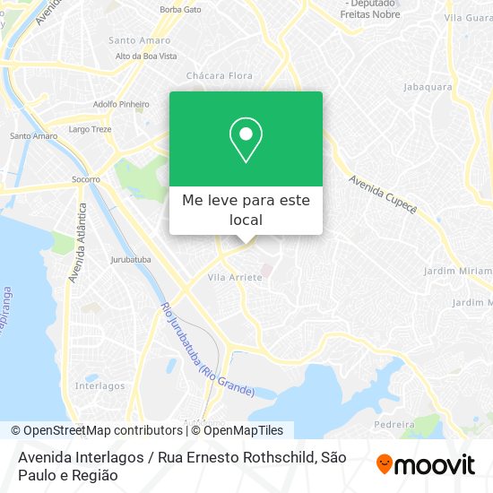 Avenida Interlagos / Rua Ernesto Rothschild mapa