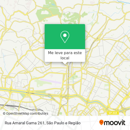 Rua Amaral Gama  261 mapa
