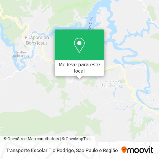 Transporte Escolar Tio Rodrigo mapa