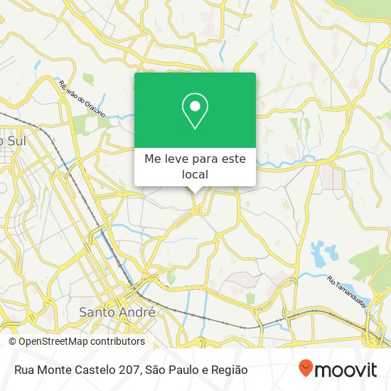 Rua Monte Castelo 207 mapa