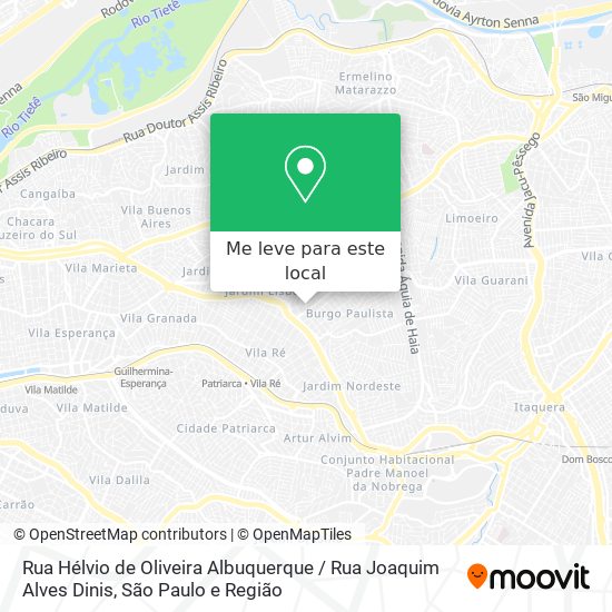 Rua Hélvio de Oliveira Albuquerque / Rua Joaquim Alves Dinis mapa