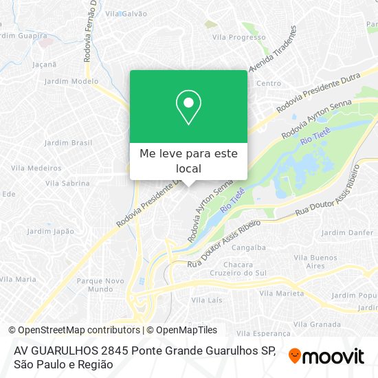 AV GUARULHOS  2845   Ponte Grande   Guarulhos   SP mapa