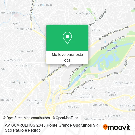 AV GUARULHOS  2845   Ponte Grande   Guarulhos   SP mapa