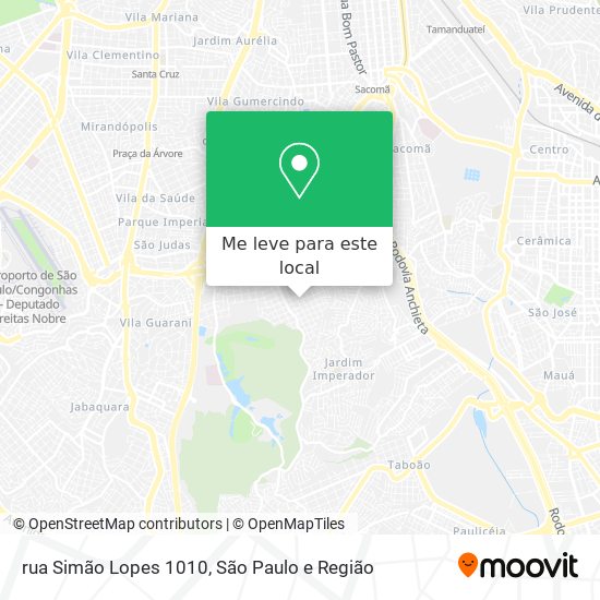 rua Simão Lopes  1010 mapa