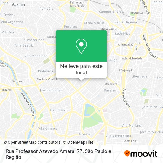 Rua Professor Azevedo Amaral 77 mapa