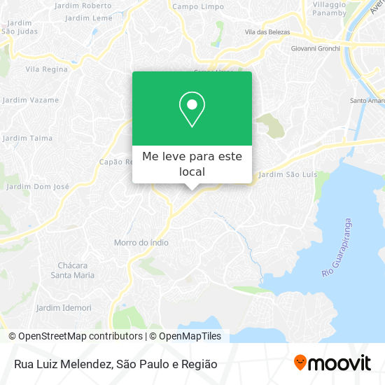 Rua Luiz Melendez mapa