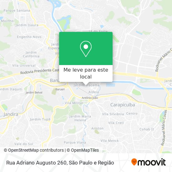 Rua Adriano Augusto  260 mapa