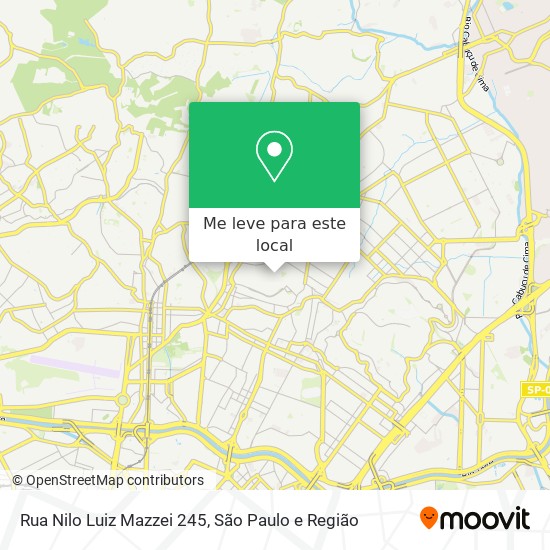 Rua Nilo Luiz Mazzei 245 mapa