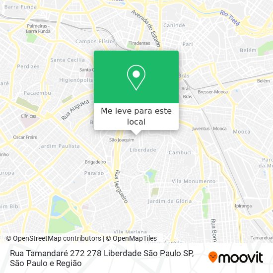 Rua Tamandaré  272 278   Liberdade   São Paulo   SP mapa