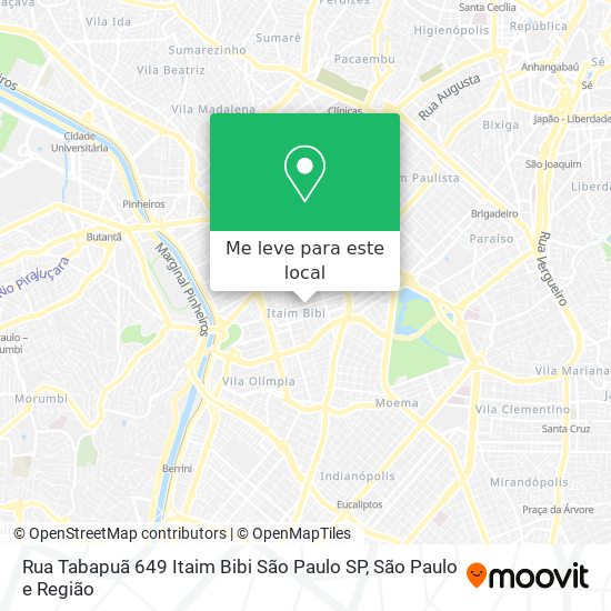 Rua Tabapuã   649   Itaim Bibi   São Paulo   SP mapa