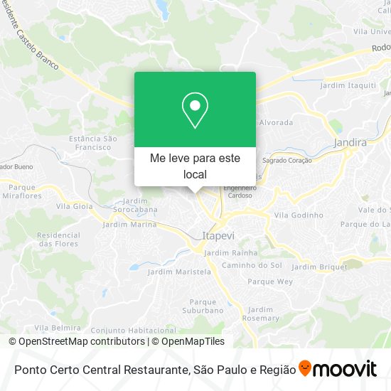 Ponto Certo Central Restaurante mapa